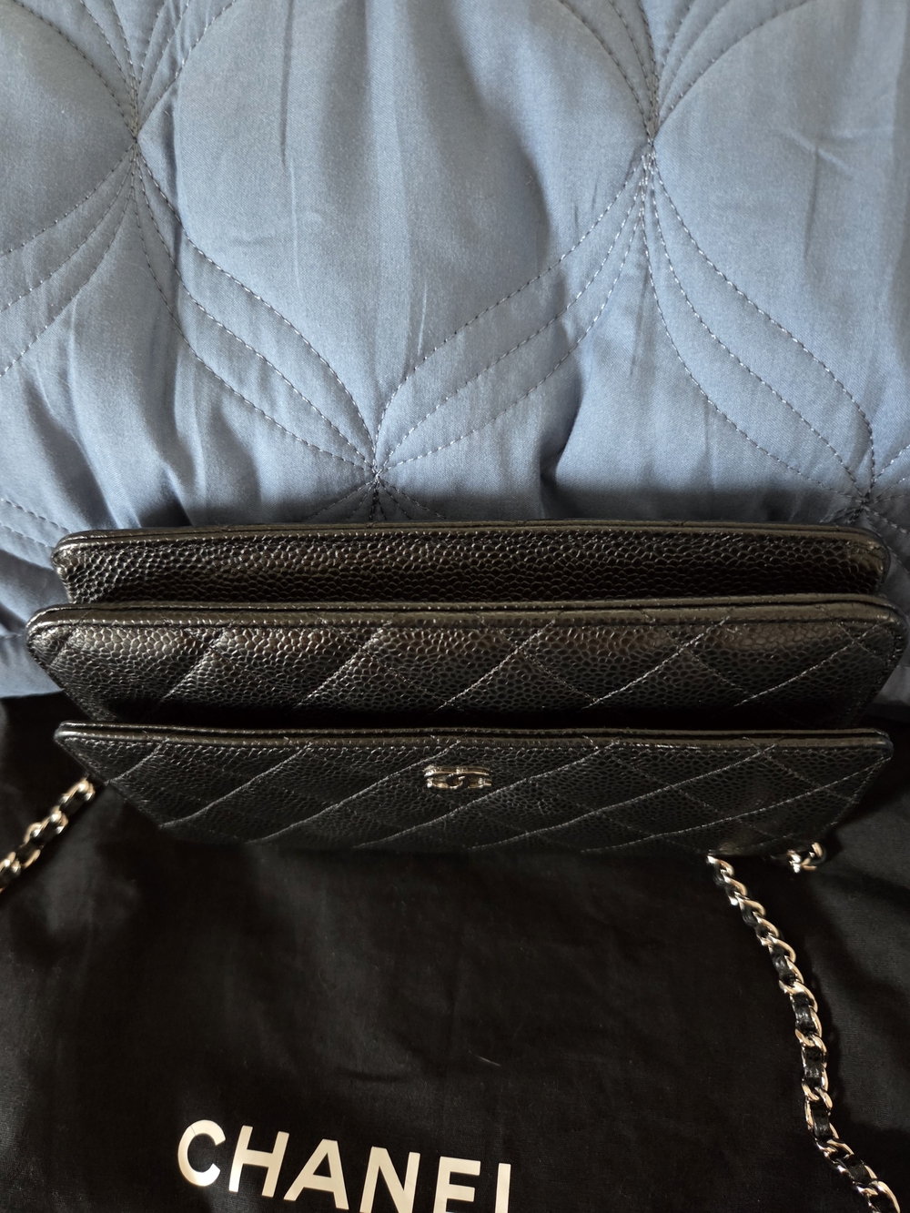 Chanel Black Quilted Leather Wallet on Chain (WOC) - Picture 3 of 8
